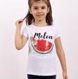 Toontoy Kız Çocuk Karpuz Nakışlı Tişört