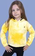 Toontoy Kız Çocuk Batik Desenli Kapüşonlu Sweatshirt
