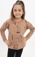 Toontoy Kız Çocuk Baskılı Sweatshirt
