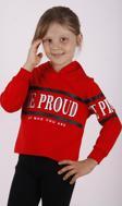 Toontoy Kız Çocuk Be Proud Baskılı Sweatshirt