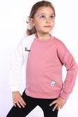 Toontoy Kız Çocuk Blok Kesikli Sweatshirt