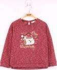 Toontoy Kız Çocuk Çanta Nakışlı Sweatshirt