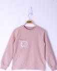 Toontoy Kız Çocuk Cebi Arma Baskılı Sweatshirt
