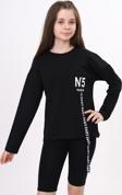 Toontoy Kız Çocuk Cep Üstü Baskılı Sweatshirt