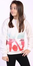 Toontoy Kız Çocuk Cepi Yazı Baskılı Sweatshirt