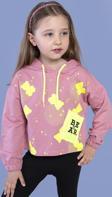 Toontoy Kız Çocuk Cep Detaylı Baskılı Sweatshirt