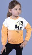 Toontoy Kız Çocuk Garnili Baskılı Sweatshirt
