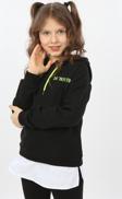 Toontoy Kız Çocuk Do Not Give Up Nakışlı Sweatshirt