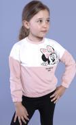 Toontoy Kız Çocuk Garnili Baskılı Sweatshirt