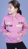 Toontoy Kız Çocuk Kapüşolu Kanguru Cepli Baskılı Sweatshirt