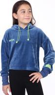 Toontoy Kız Çocuk Kapüşonlu Kadife Sweatshirt