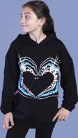 Toontoy Kız Çocuk Kapüşonlu Kanguru Cepli Baskılı Sweatshirt