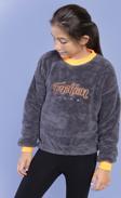 Toontoy Kız Çocuk Nakışlı Peluş Sweatshirt