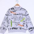 Toontoy Kız Çocuk Neon Şerit Detaylı Baskılı Sweatshirt 