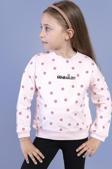 Toontoy Kız Çocuk Puantiye Desenli Sweatshirt