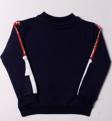 Toontoy Kız Çocuk Sweatshirt Kollari Şeritli Pullu Fashion Nakış