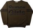 Toontoy Kız Çocuk Sweatshirt Super Girls Baskı Ve Taş
