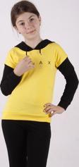 Toontoy Kız Çocuk Relax Baskılı Sweatshirt