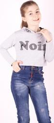 Toontoy Kız Çocuk Taş İşlemeli Kapşonlu Sweatshirt