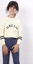 Toontoy Kız Çocuk Yıldızlı Dream Baskılı Sweatshirt