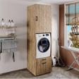 Roomart 2 Çekmeceli Çamaşır Ve Kurutma Makinesi Dolabı + Üst Dolap, Banyo Dolabı 240 Cm