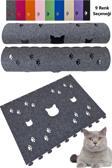 Next Craft Kedi Tüneli Oyuncağı 1. Kalite 3Mm Keçeden Geçmeli 9 Renk Seçenekli 98 Cm Kedi Ve Pati Figürlü
