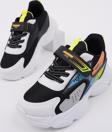 Muggo PANTER Kalın Taban Cırtlı ve Bağcıklı Unisex Çocuk Sneaker Spor Ayakkabı