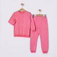 Cim&Cim Kalp Desenli Çocuk Pijama Takım Pembe 6-7 Yaş