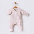 Cim&Cim Ekose Bebek Tulum Pembe 3-6 Ay
