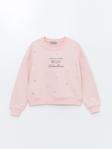 Kız Çocuk Taş Detaylı Sweatshirt