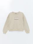 Kız Çocuk Taş Detaylı Sweatshirt