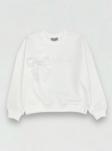 Kız Çocuk Fiyonk  Aksesuarlı Sweatshirt
