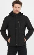 Mero Life Su Ve Rüzgar Geçirmez Kürklü Softshell Siyah Erkek Mont