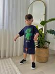 ERKEK ÇOCUK MİNECRAFT MODELLİ BASKILI ŞORTLU PAMUK TAKIM
