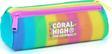 Coral High Kids Renkli Çizgili Üç Bölmeli Kalem Çantası 11173