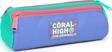 Coral High Kids Derin Mavi Renkli Üç Bölmeli Kalem Çantası 11168