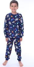 Astronot Temalı Pamuk Unisex Çocuk Pijama Takımı
