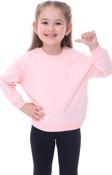 Basic Düz Renk Somon Fırçalı Yumuşak %100 Pamuk Sweatshirt