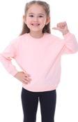 Basic Düz Renk Somon Fırçalı Yumuşak %100 Pamuk Sweatshirt