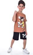 Mickey Baskılı 2'li Şort - T-Shirt Çocuk Takım