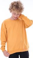 Oversize Unisex Basic Düz Turuncu Renk %100 Pamuk Sweatshirt (2-11 Yaş)