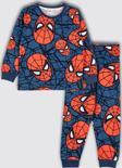 Süper Kahraman Örümcek Adam Desenli %100 Pamuk Erkek Çocuk Pijama Takımı