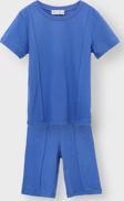 Basic Mavi T-Shirt Şort Çocuk Alt-Üst Takım 3-8 Yaş