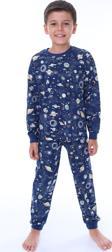 Uzay Temalı (Gezegenler-Uzay Aracı) Unisex Çocuk Pijama Takımı