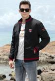 İxir Mevsimlik Erkek Mont & Ceket Sportif Armalı Siyah