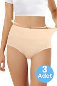 Tezzgelsin Kadın Dikişsiz Karın Toparlayıcı Slip Külot Korse 3'Lü Set