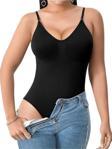 Tezzgelsin Kadın Ayarlanabilir İnce Askılı Çıtçıtlı Slip Body Korse