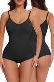 Tezzgelsin Kadın Dikişsiz Toparlayıcı Ve İnceltici Çıtçıtlı İp Askılı Slip Body  Korse