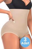 Tezzgelsin Kadın Toparlayıcı Dikişsiz Yüksek Bel Slip Korse 3'Lü Set
