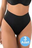 Tezzgelsin Kadın Dikişsiz Alt Karın Toparlayıcı String Külot Korse 3'Lü Set